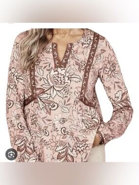 J Jill Floral Blouse